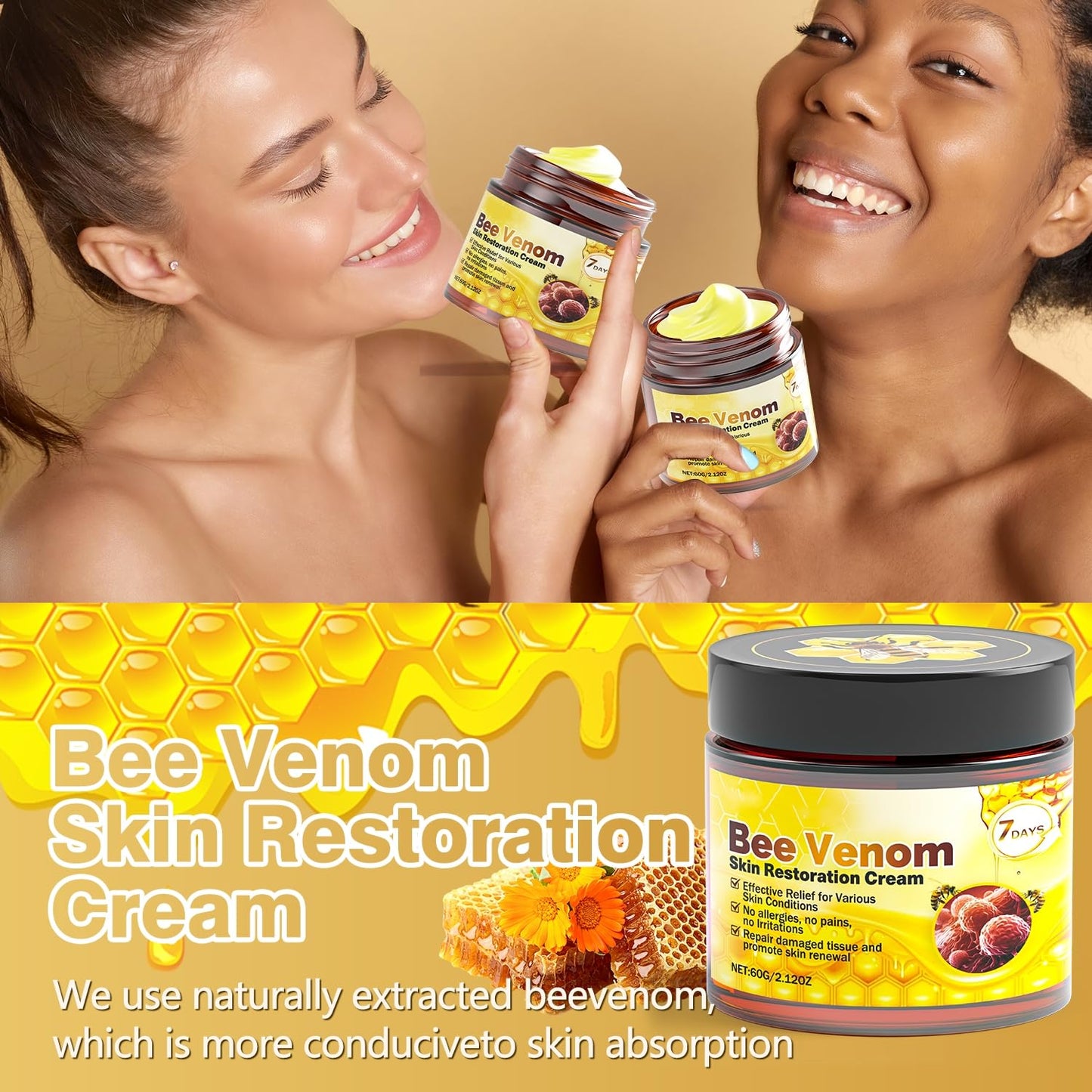 Bee Venom Skin Treatment Cream & Skin Brightening